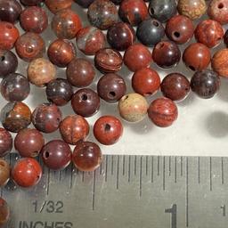 Lot of Natural Stone Pietrasite 4mm Round Beads