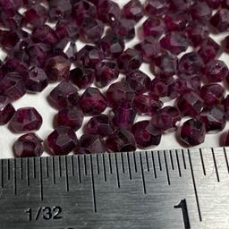 Lot of Natural Gemstone Garnet 4mm Beads