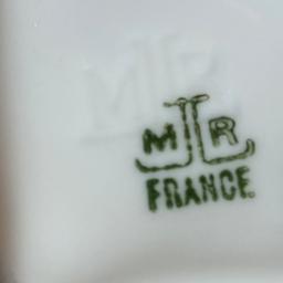 Pretty 4 pc China Cup Set Signed MR France