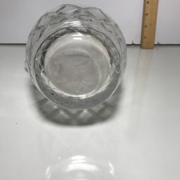 Pressed Glass Pitcher with Pineapple Design