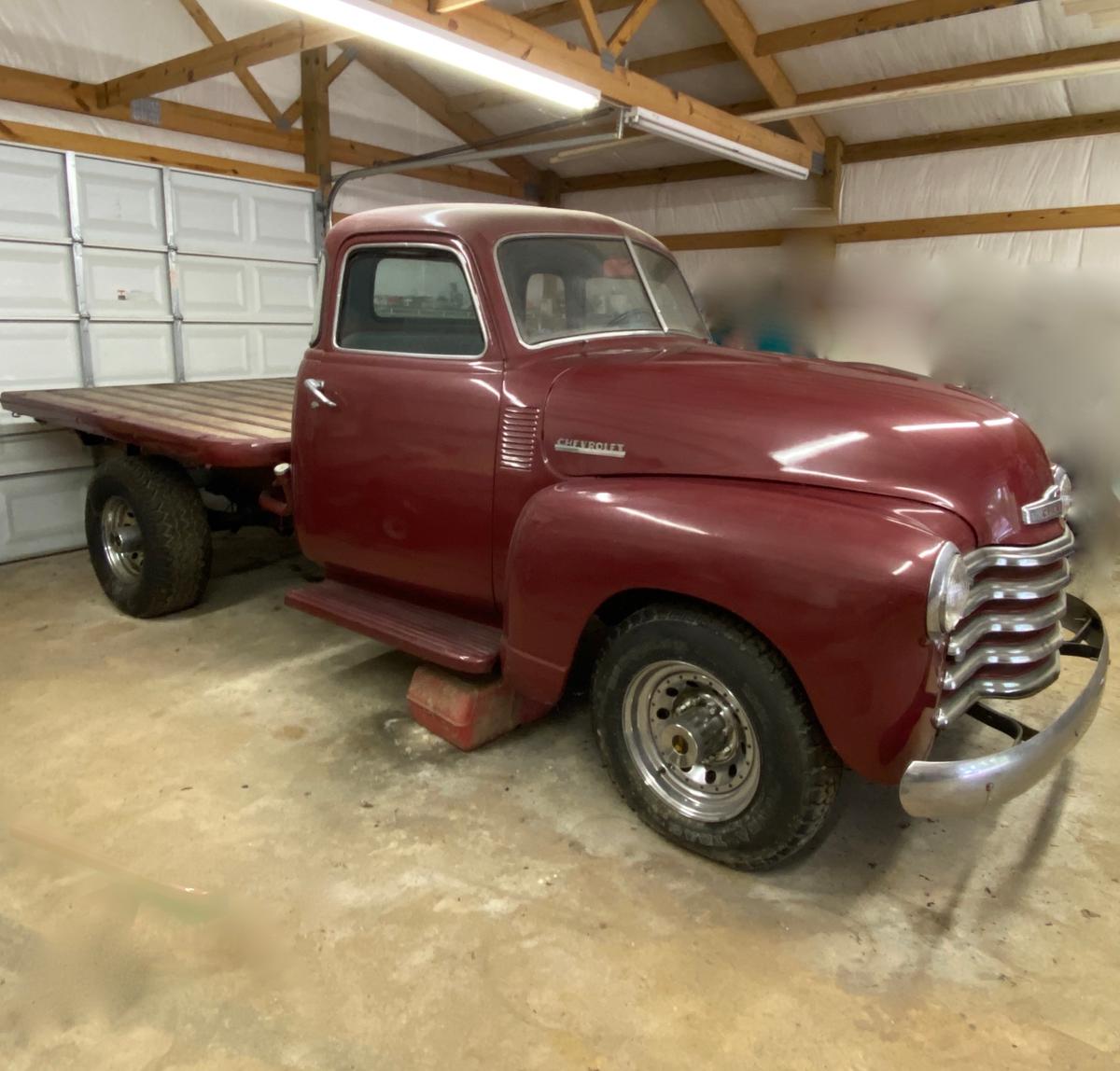 1948 Five Window Chevy Stake Bed Truck - 3/4 Ton, 6 Cylinder, 4 Speed, Short Wheelbase
