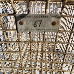 Vintage Metal Locker Basket, Medart Lockers