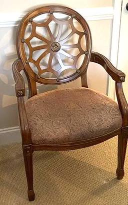 Beautiful Side Chair with Ornate Embellishments
