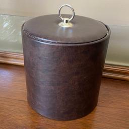 Brown Vinyl Ice Bucket