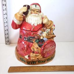 Coca-Cola Christmas Cookie Jar 