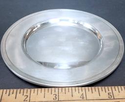 Sterling Silver 6” Bread Plate, Marked Sterling 600