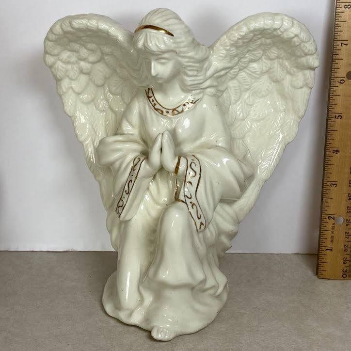 Porcelain Kneeling Praying Angel Figurine