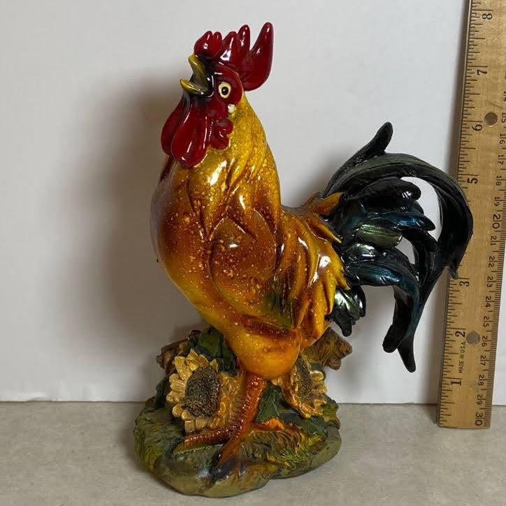 Molded Resin Chicken Figurine