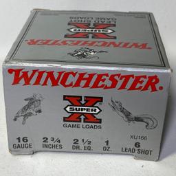 Winchester Super X Lead Shot Game Loads 16 Gauge 2-3/4” 25 Count