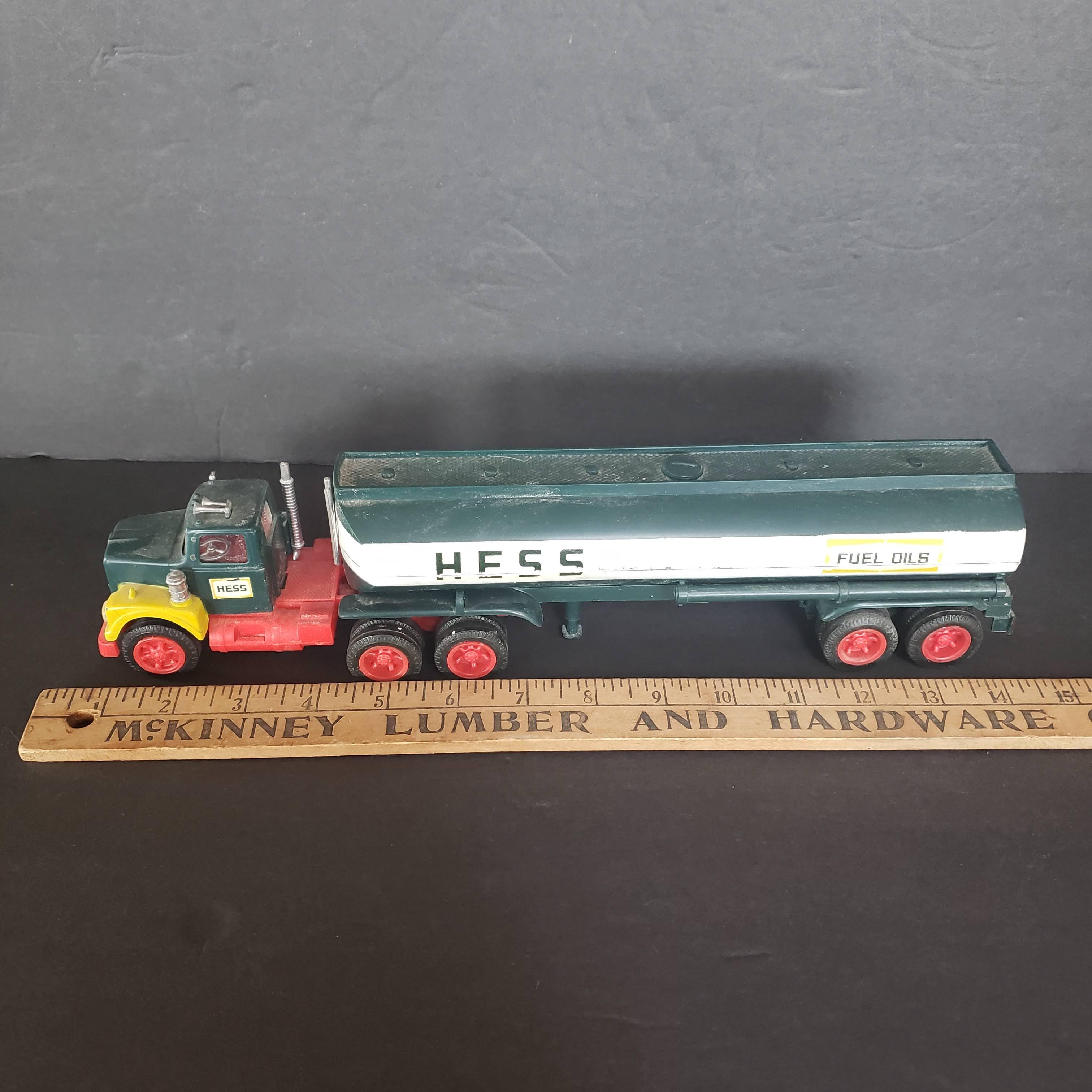 Vintage Marx Hess Fuel Tanker Toy Truck, Made in Hong Kong