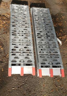 Pair of Aluminum Ramps, Max Weight 1500 Lbs. Per Set