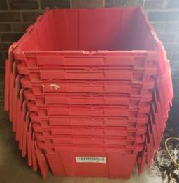 Lot of 9 Storage Totes 
