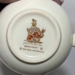 1936 Royal Doulton “Bunnykins” English Fine Bone China Tea Cup & Saucer