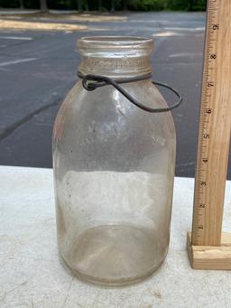 Vintage Half Gallon Mason Jar with Handle