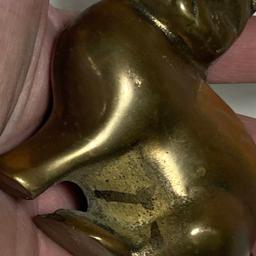 Heavy Brass Bunny Figurine