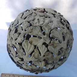 Vintage Decorative Metal Sphere With Latch