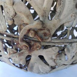 Vintage Decorative Metal Sphere With Latch