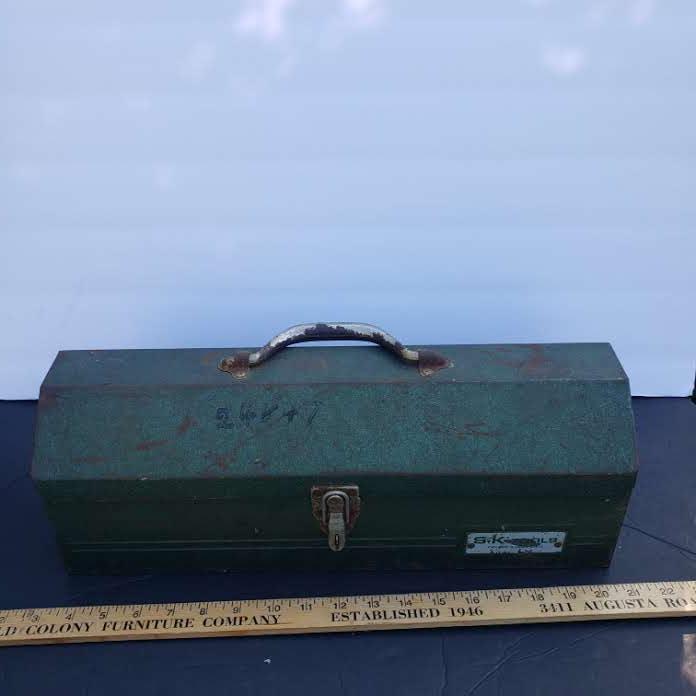 Vintage S-K Tools Chicago, IL Metal Toolbox, Green