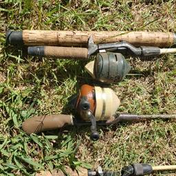 Lot of 4 Vintage Rod and Reels, including Nice Ocean Rod