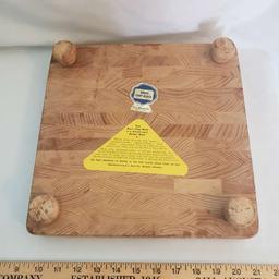 Vintage Footed E. L. Bruce Company Chopping Block – Great Condition