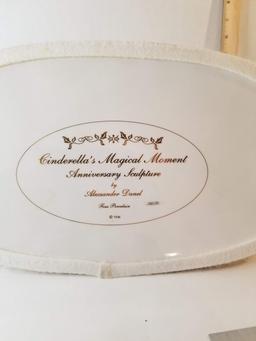 Franklin Mint Alexander Danel's Porcelain Cinderella Enchanted Coach Anniversary Sculpture with COA