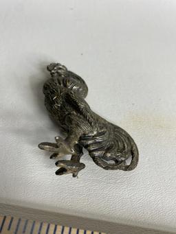 Small Vintage Metal Rooster Figurine