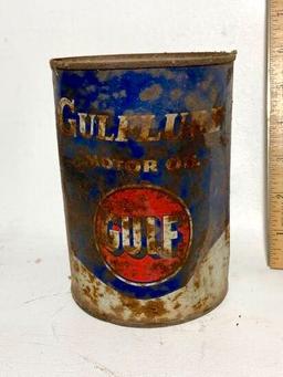 Gulf Motor Oil Advertisement Can