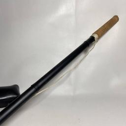 Fold Up Walking Stick with Leather Case