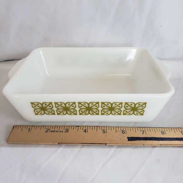 Vintage Pyrex Verde Green Refrigerator/Baking Dish, 0503, 1.5 Quart