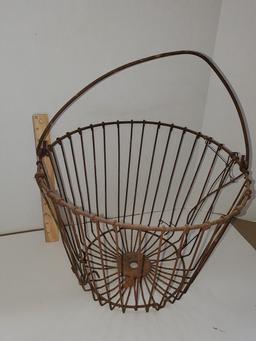 Vintage Egg Basket with Handle