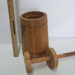 Vintage Wood Butter Churn with Dasher