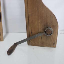 Antique Wooden Acme Biscuit Beater