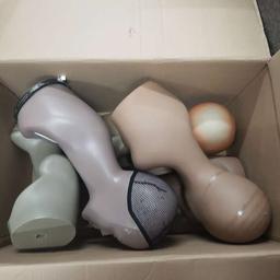 Lot of 5 Various High Quality Heavy Mannequin Heads For Wig or Hat Display