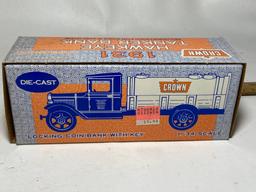 1991 Die-Cast 1/34 Scale 1931 Crown Locking Coin Bank with Key in Box