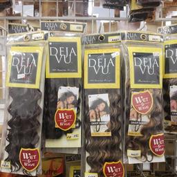 Assorted Lot of 80 Deja Vu 100% Human Hair In Various Colors, Length, and Styles