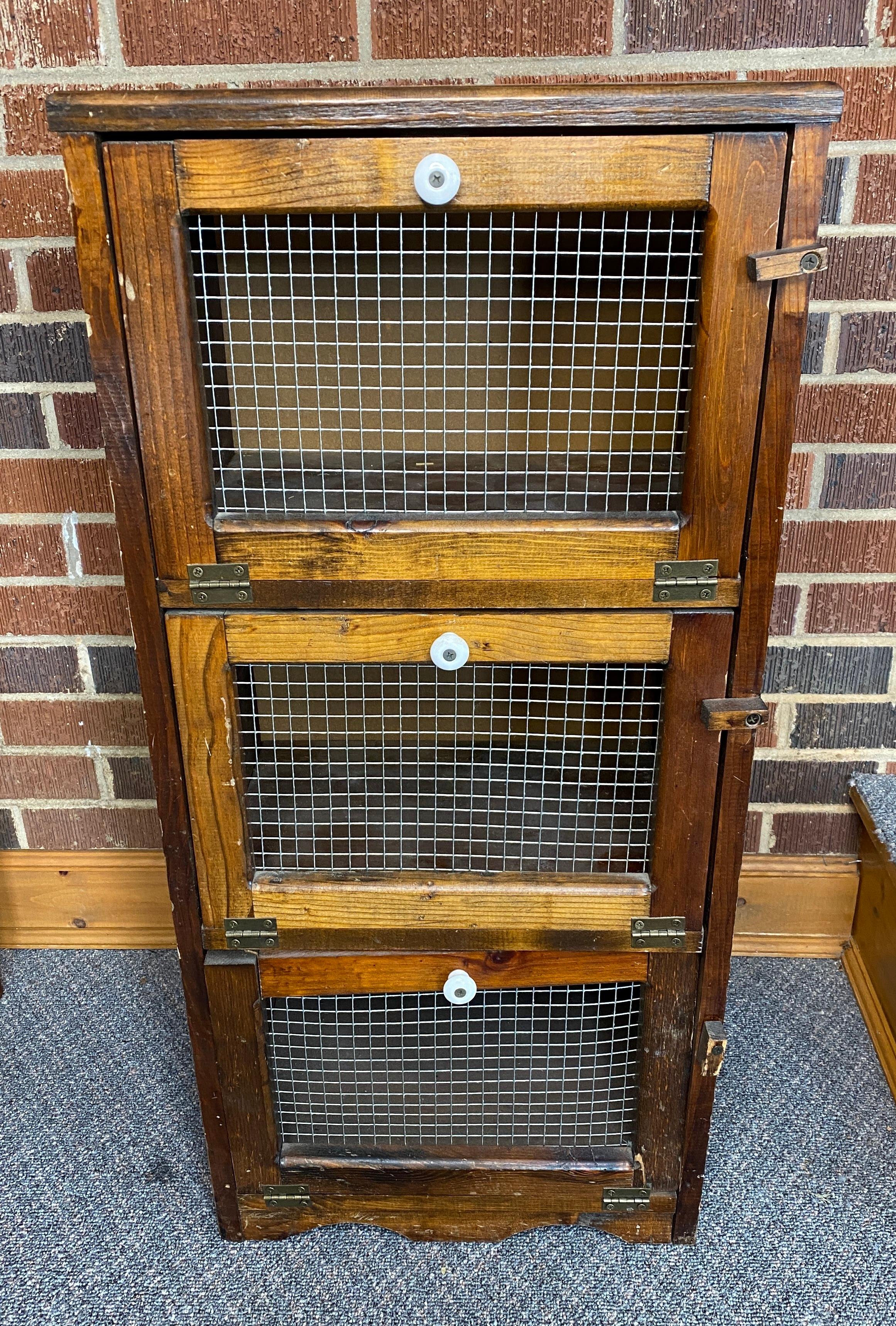 Vintage Wooden 3 Tier Vegetable Bin