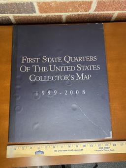 1999-2008 First State Quarters of the US Collector’s Map including Quarters