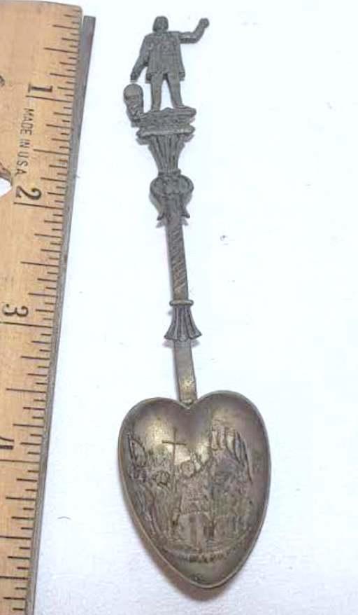 Vintage Sterling Silver Columbus Spoon