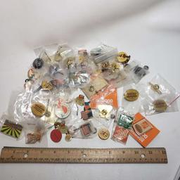 Large Assortment of Pins, Home Depot, Travel and More