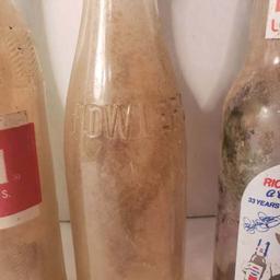 Lot of 5 Vintage Beverage Bottles including Fowler’s and More