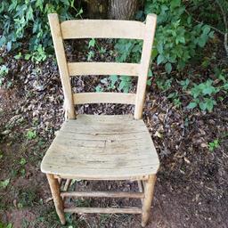 Lot of 4 Vintage Wooden Chairs