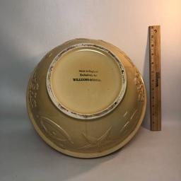 Large Williams Sonoma Christmas Theme Ceramic Bowl