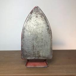 Vintage Child’s Toy Wood Ironing Board with Metal Iron