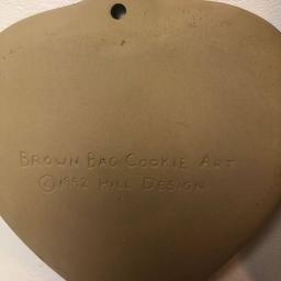 Hill Design “1992 Brown Bag Cookie Art” Stone Cookie Mold