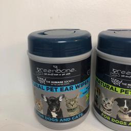 Lot of 2 Greenbone Natural Pet Wipes