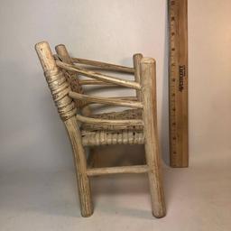 Doll Size Wicker Chair