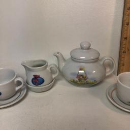 Vintage Easter Roehler Collection Miniature Tea Set - Made in Germany