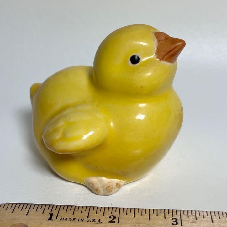 Pottery Chick Figurine