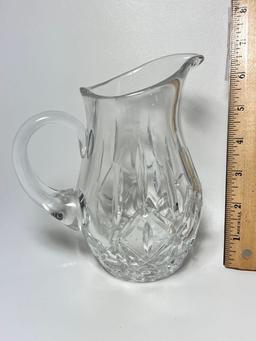 Vintage Crystal Short Pitcher by Block