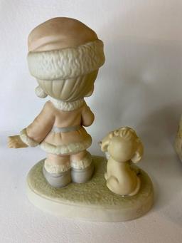 Vintage Precious Moments Porcelain Figurine Wishing You a Ho Ho Ho